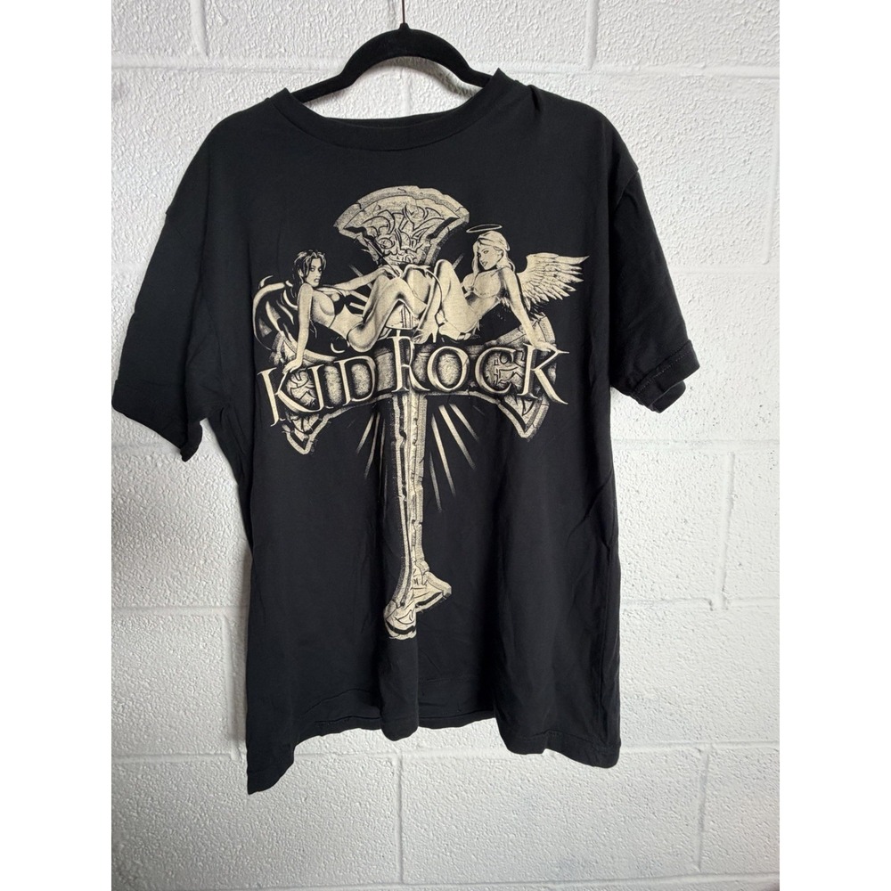 VTG 2008 Kid Rock Rock N Roll Revival Tour Band T Shirt Mens Large Y2K Tee